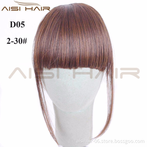 Aisi Hair Heat Resistant Synthetic Fiber Hair Clip In Extension Bang For Women Fashion Clip In Hairpieces for Women